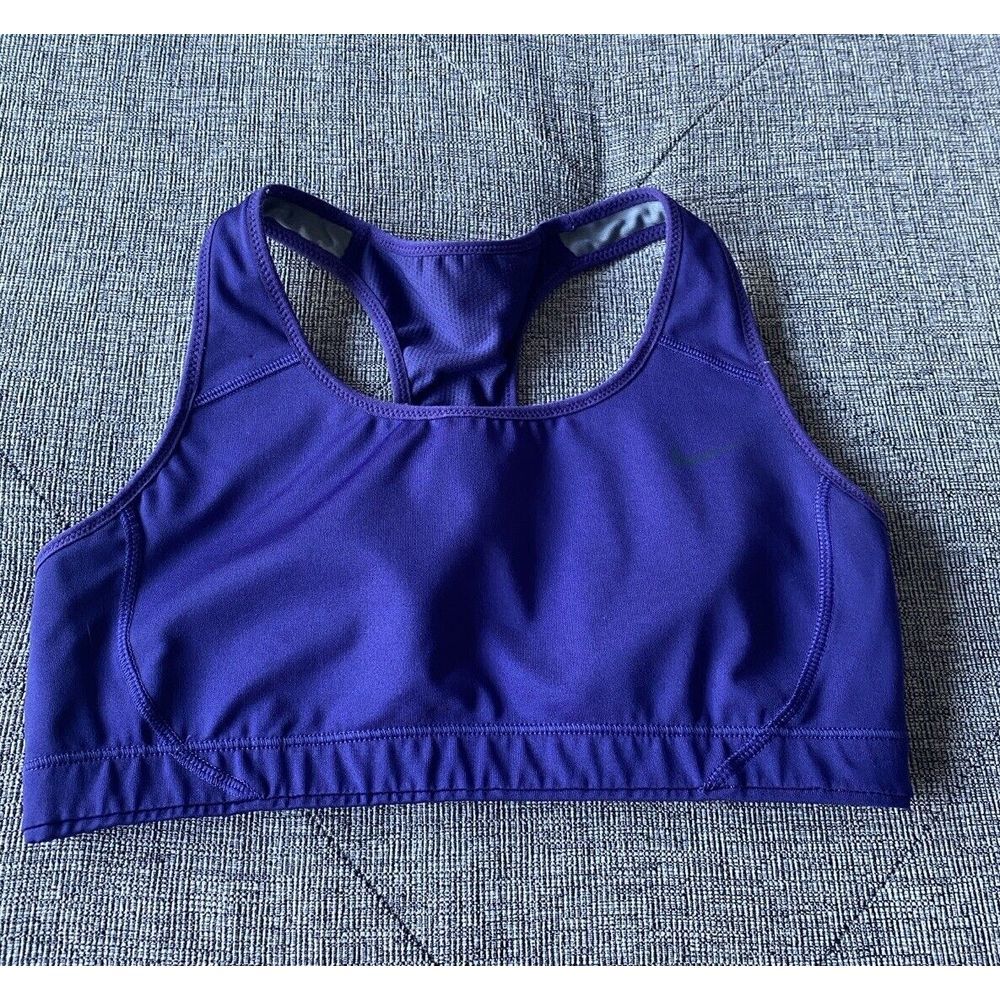Nike Dri-Fit Jog Bra Sz Small Purple Racerback Running Yoga‎ Pilates Athletic